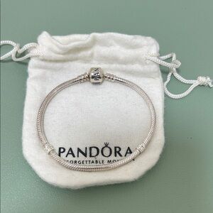 Pandora Silver Heart Clasp Bracelet Charm - Silver Tone
